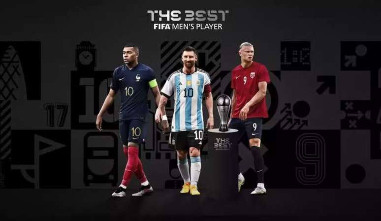 Mbappé, Messi e Haaland disputam prêmio de melhor jogador da Fifa