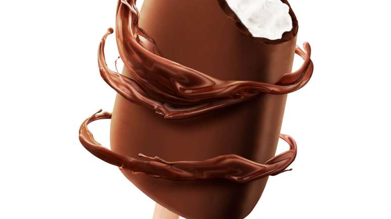 Sorvete saudável de baunilha com chocolate - Shutterstock
