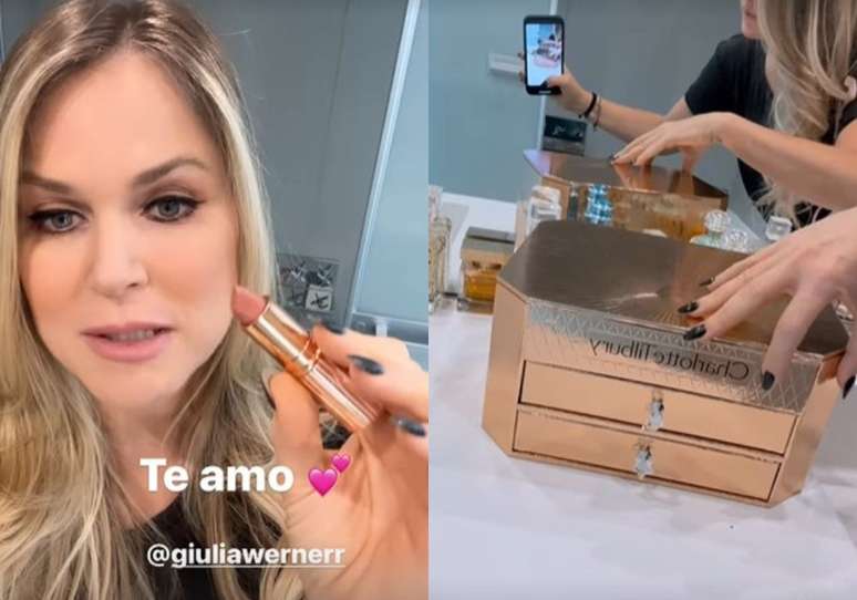 Susana Werner receives a gift from her daughter in the midst of a family crisis