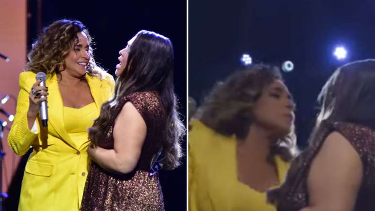 Daniela Mercury surprises Preta Gil with a kiss during an awards ceremony: ‘My dream’