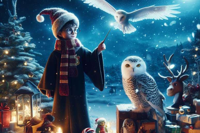 Natal do Shopping Center Norte &ndash; Imagem gerada por IA