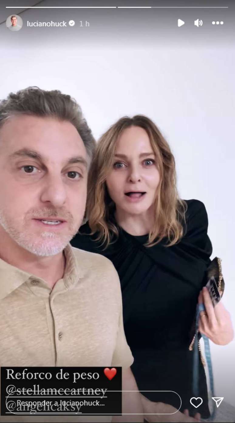 Luciano Huck e Angélica encontraram Paul McCartney e Stella McCartney nos bastidores do show do ex-Beatle no Rio de Janeiro, em 16 de dezembro de 2023