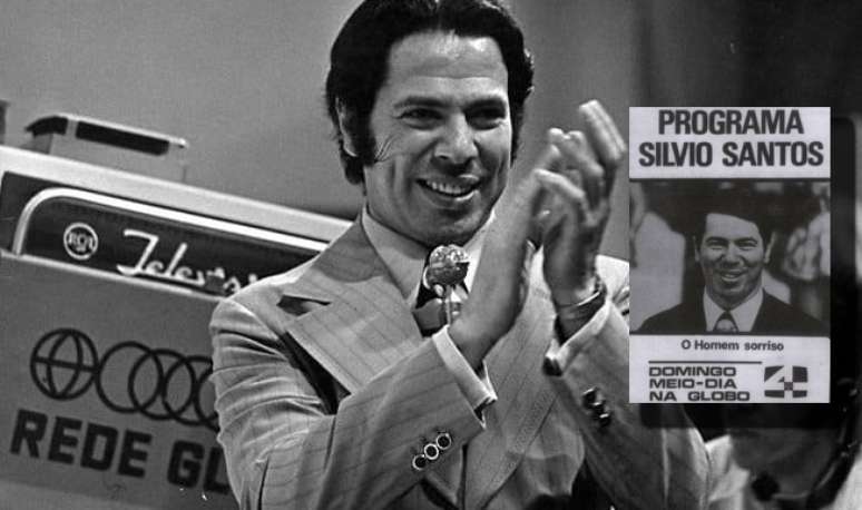 Silvio Santos em sua época na Globo: o programa era líder de audiência e rendia bom dinheiro à emissora