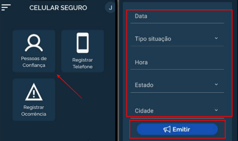 Você pode bloquear seu telefone usando o app Celular Seguro no aparelho de uma pessoa de confiança (Imagem: Divulgação)