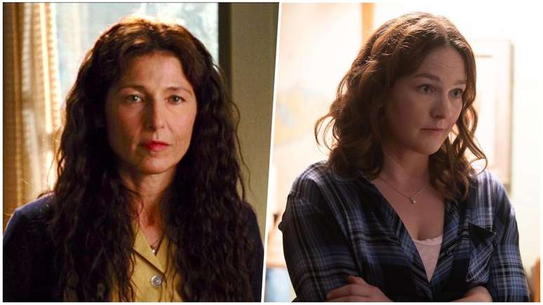 Duas versões de Sally Jackson: a de Catherine Keener e a de Virginia Kull (Imagem: Divulgação/Fox e Disney+)