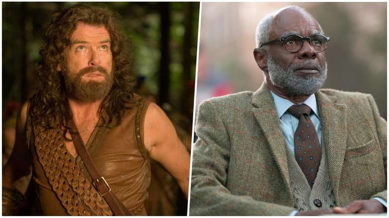 Quíron já foi interpretado por Pierce Brosnan e Glynn Turman (Imagem: Divulgação/Fox e Disney+)