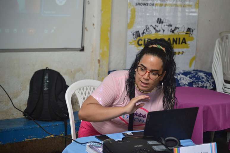 Luana Maria, fundadora da Pajubá Tech, que faz formação em tecnologia para trans e travestis na periferia do Recife