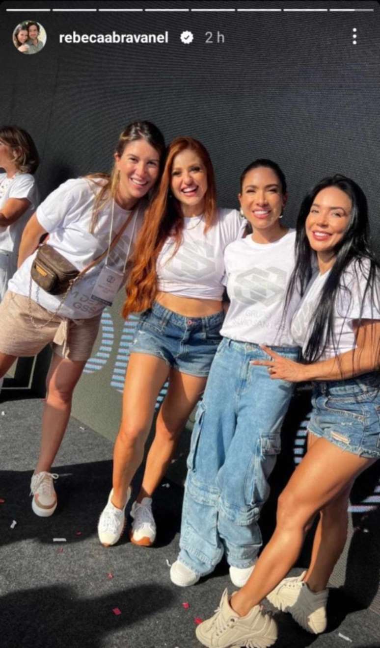 Story by Rebeca Abravanel - Playback/Instagram Story by Rebeca Abravanel - Playback/Instagram