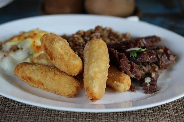 Sun-dried meat. Sun-dried meat.