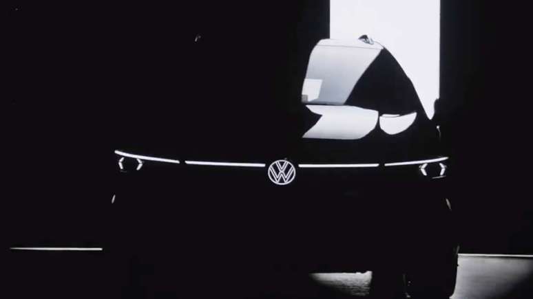 Teaser do novo Volkswagen Golf 2025