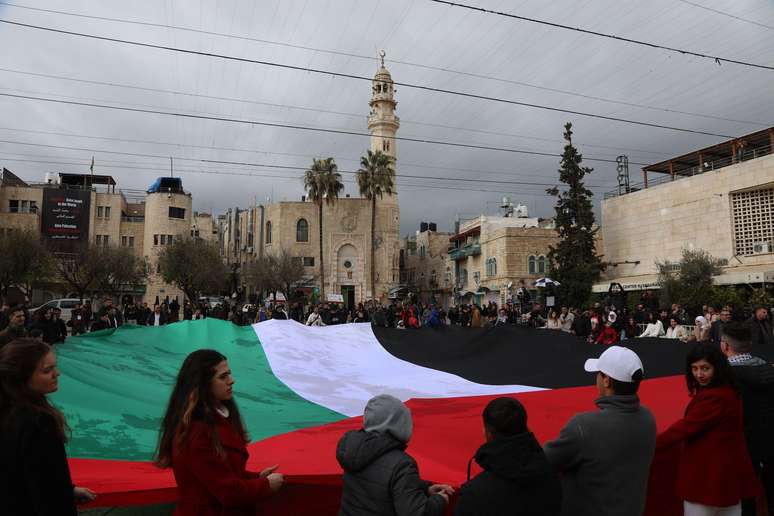 Protesto pede paz nos territórios palestinos