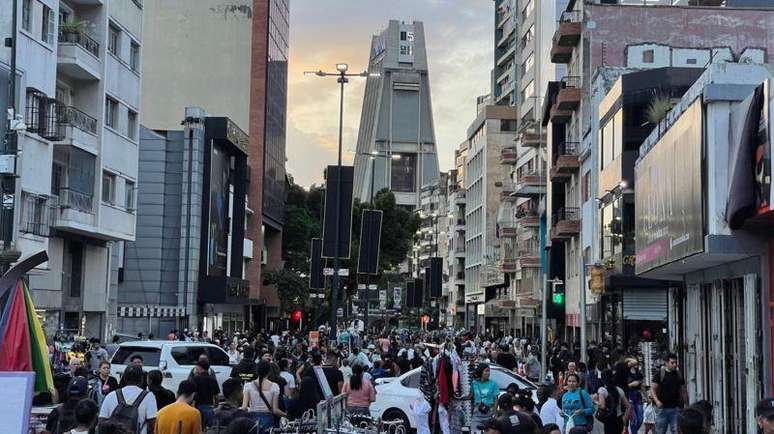 Rua comercial de Caracas