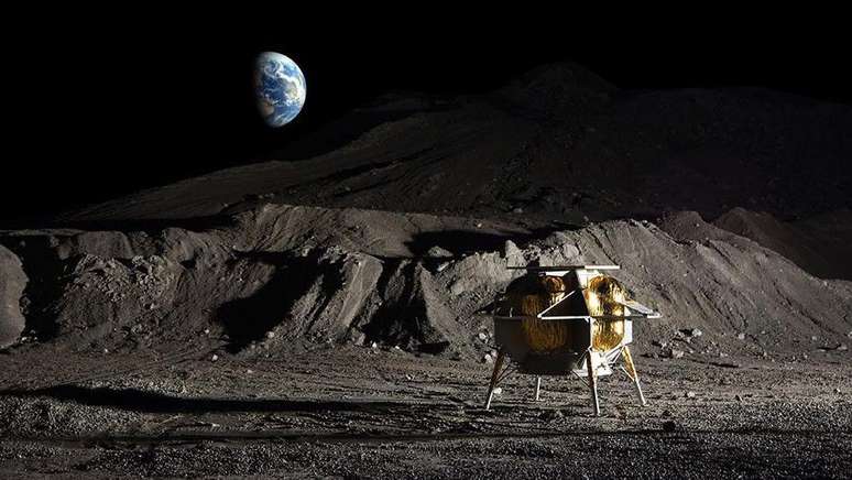 A empresa funerária Celestis comprou espaço para carregar cinzas na missão lunar Peregrine Lander