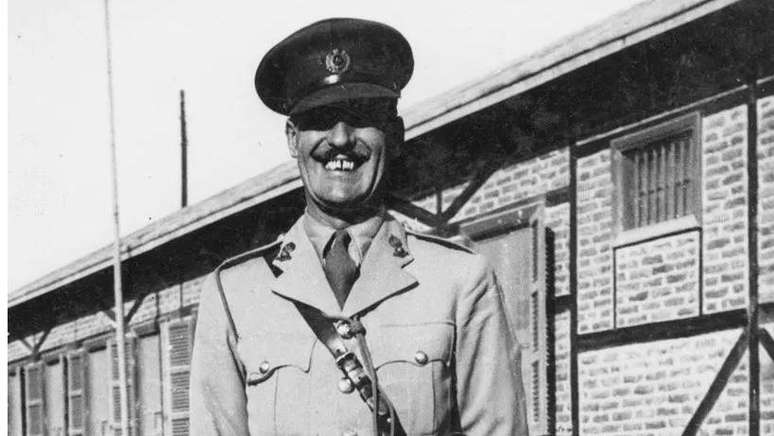 Foto autografada de Jasper Maskelyne durante Segunda Guerra Mundial