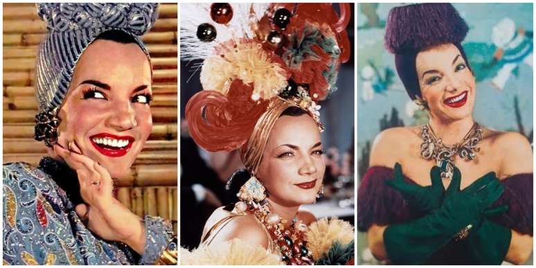 O visual criado pela lendária cantora e atriz Carmen Miranda inspirou o uso de turbantes em Porcina