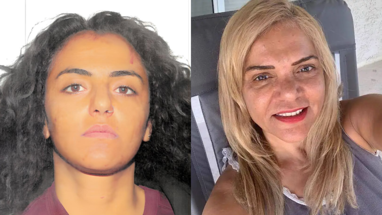 Hend Karim Bustami (à esquerda) foi condenada por matar a própria mãe (à direita)