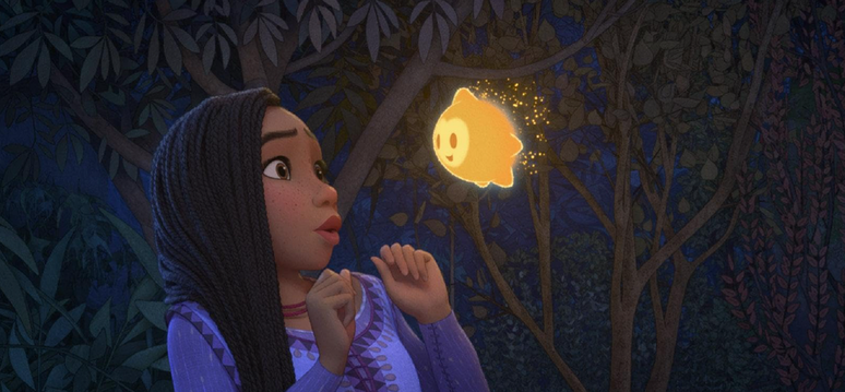 Little Asha doesn't need a prince to save her.  (Image: Disclosure/Disney)