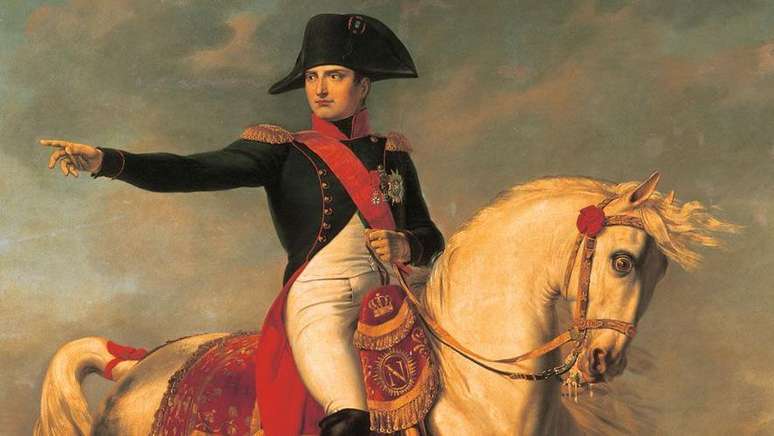 Napoleão em 1810 (parte de um quadro de Joseph Chabord).