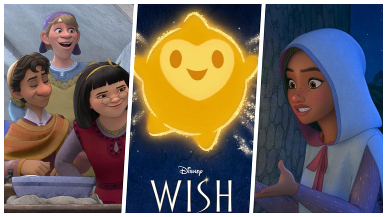 Asha's friends, the Enchanted Star, and the protagonist herself all reference Disney characters.  (Image: Disclosure/Disney)