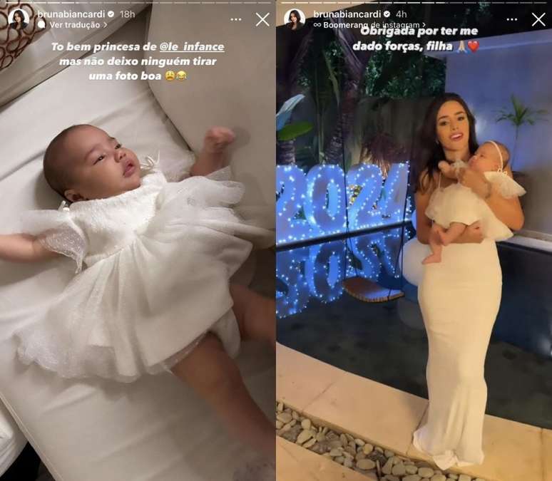 Bruna Biancardi enchants by showing the details of New Year’s Eve together with her daughter Mavie
