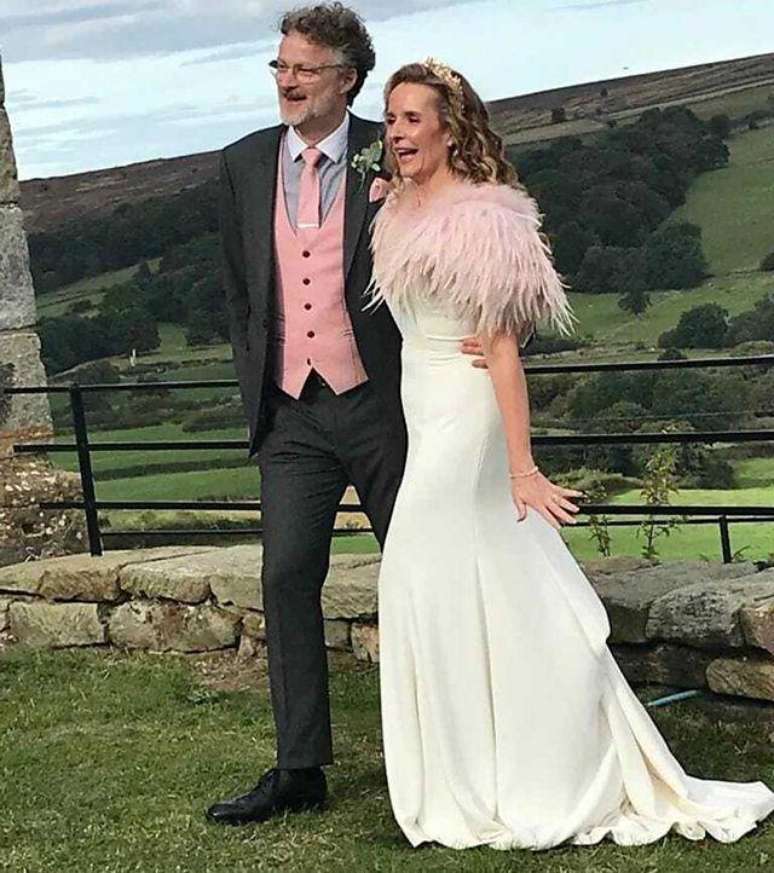 G&uuml;nther e Kate em seu casamento