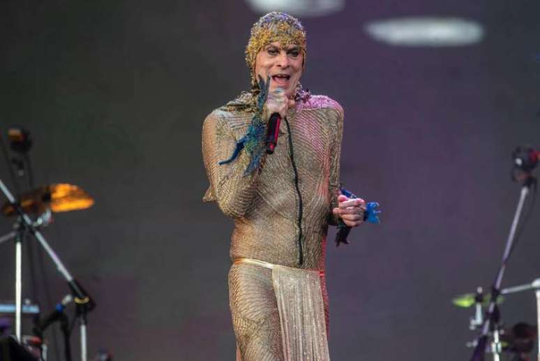 O cantor Ney Matogrosso se apresentou no festival The Town em setembro de 2023