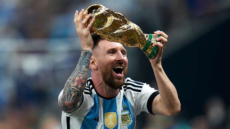 Messi foi campeão do Mundo em 2022.