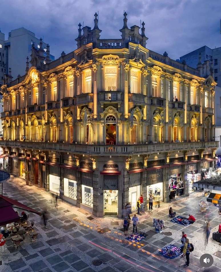 &Aacute;rea externa do Palacete Teresa, onde fica o restaurante Casa de Francisca