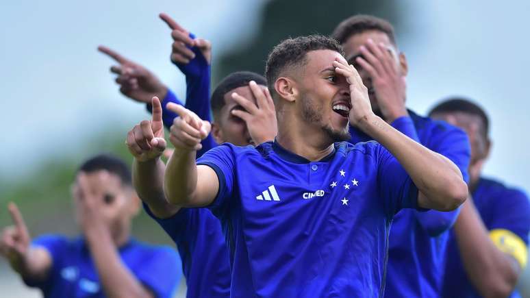 Gui Meira foi o autor do gol do Cruzeiro contra o Capital-TO na estreia da Copinha 