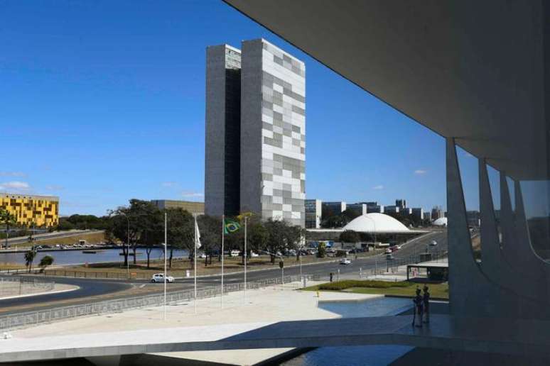 Fachada do prédio do Congresso Nacional, Brasília