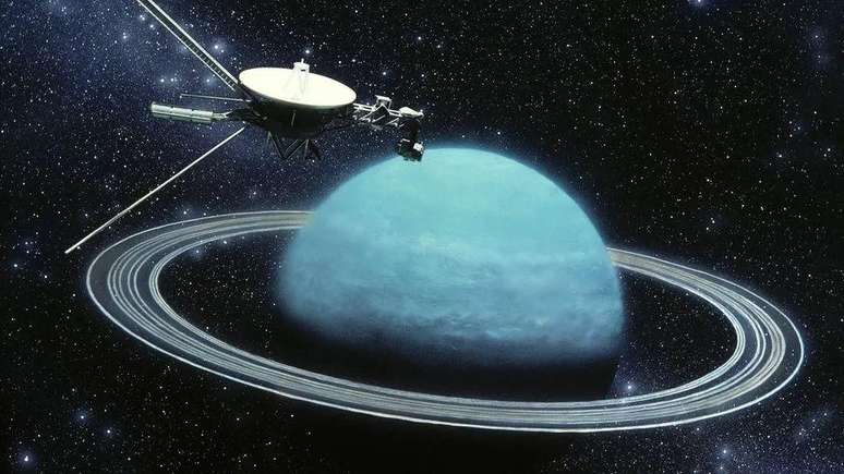 As primeiras imagens foram capturadas pela sonda Voyager da NASA na d&eacute;cada de 1980
