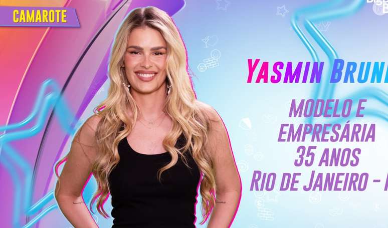 Yasmin Brunet está confirmada no "BBB 24"; atriz integra o time Camarote.