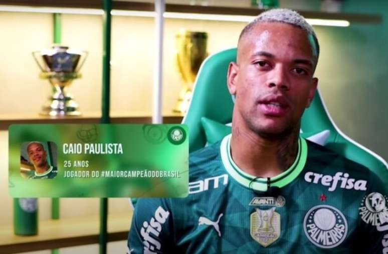 Fabio Menotti/Palmeiras - Legenda: Caio Paulista chega ao Palmeiras com a versatilidade como destaque, j&aacute; que pode atuar como atacante, lateral-esquerdo ou at&eacute; mesmo direito