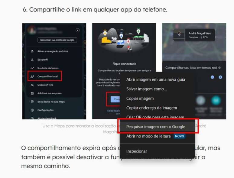 Pesquise diretamente pelo botão direito (Imagem: Captura de tela/André Magalhães/Canaltech)