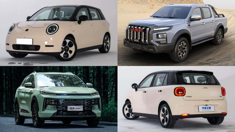 Novidades da JAC em 2024: Yiwei 3 elétrico, picape Hunter e SUV JS6 híbrido plug-in