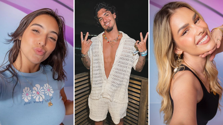 Vanessa Lopes, Gabriel Medina e Yasmin Brunet