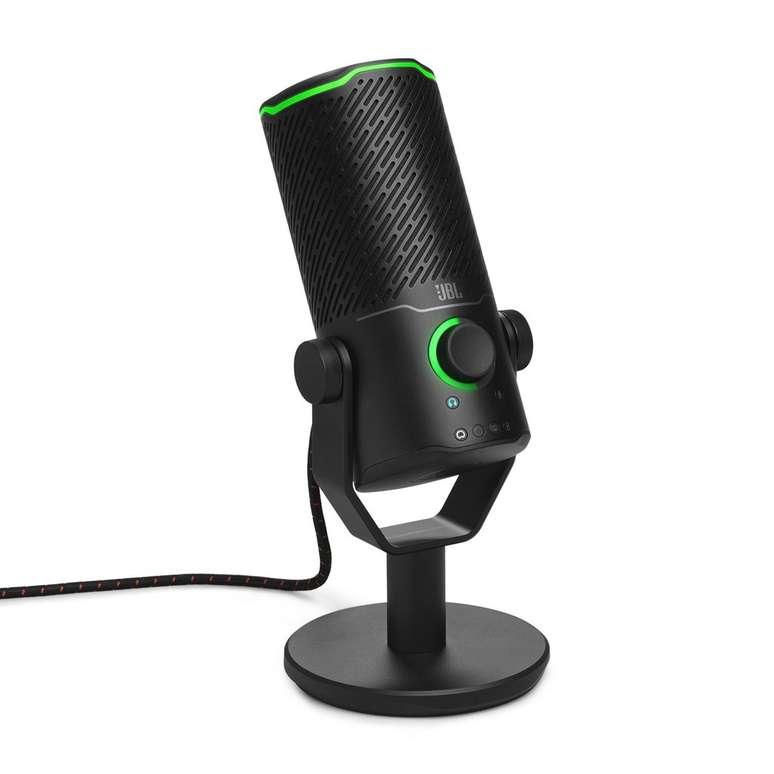 O Quantum Stream Studio é voltado para podcasters, mesacasts e transmissões em grupos, com boa captação e equilíbrio entre ruídos brandos e estridentes. (Imagem: JBL / Divulgação)