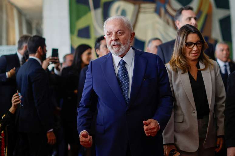 Presidente Lula e primeira-dama Janja em evento de um ano dos atos de 8 de janeiro
