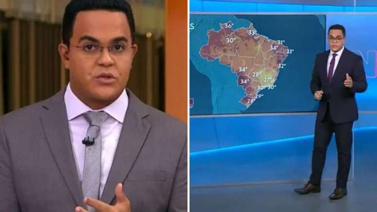 The Globo journalist leaves the station in an ambulance in Sao Paulo