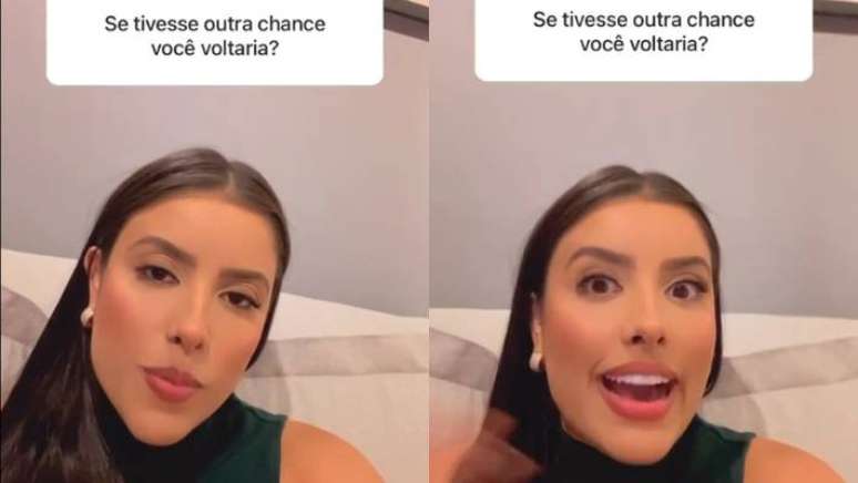 A dentista Rebeca Mota respondeu &agrave; pergunta se voltaria ao BBB se tivesse oportunidade.