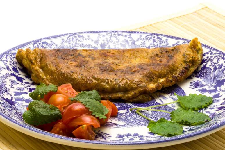 Chia and vegetable omelette Chia and vegetable omelette