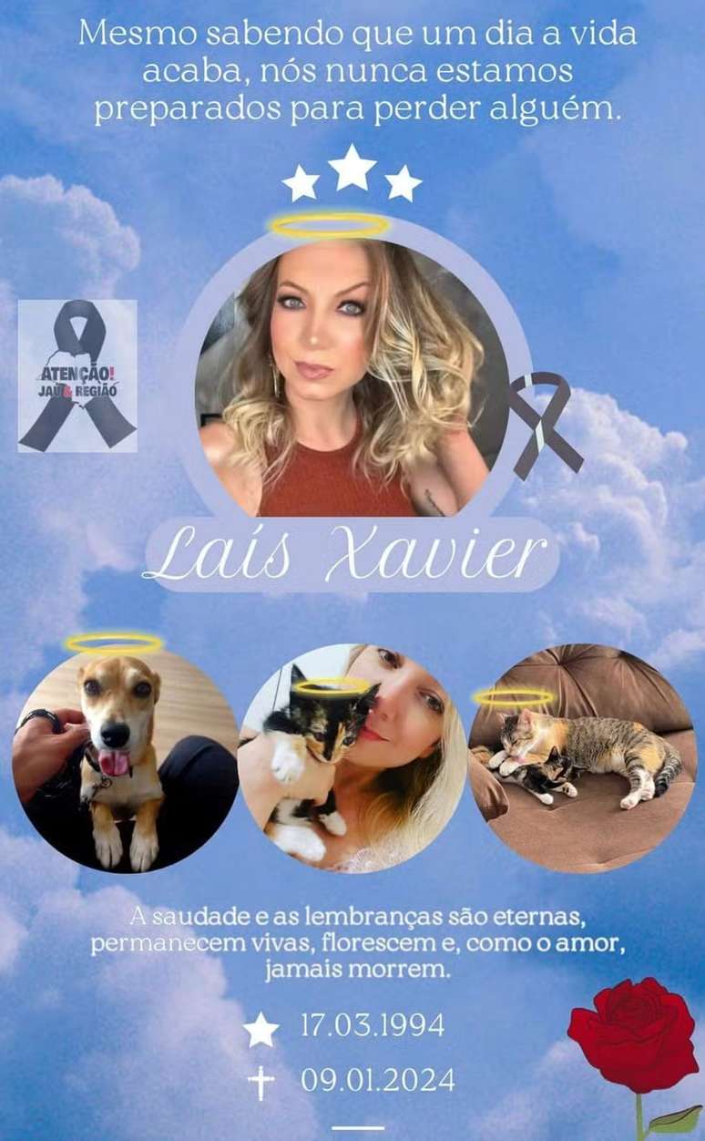 Médica morreu em acidente de carro junto dos três pets