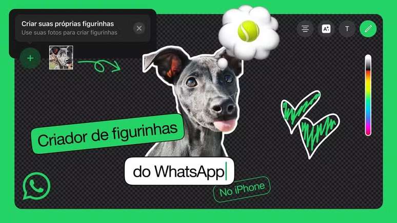 Agora você pode criar figurinhas no WhatsApp usando seu iPhone