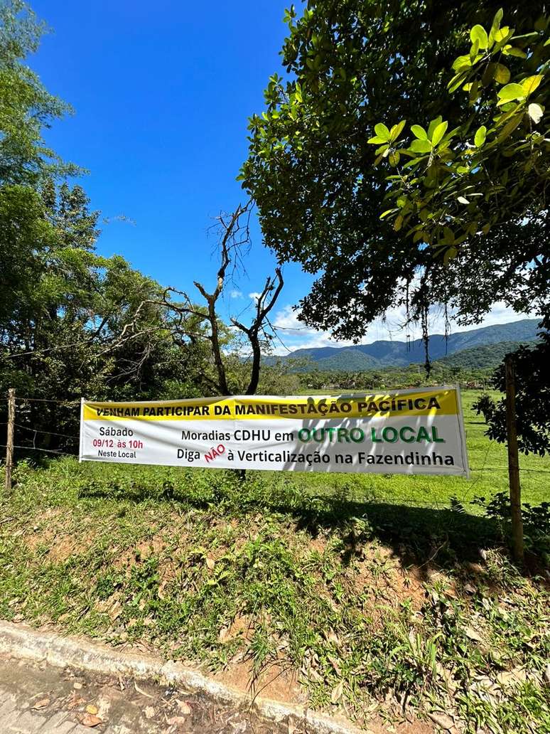 Moradores chegaram a fazer manifestação contra projeto habitacional em área