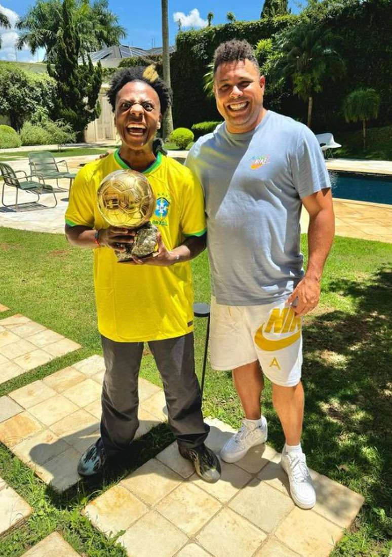 Speed se encontrou com Ronaldo na mansão do jogador - Foto: Instagram