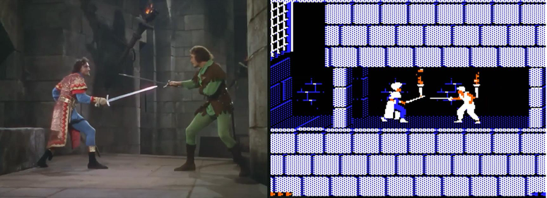 Para os movimentos dos duelos de espada presente no game, Mechner usou sua técnica em uma cena do filme "As Aventuras de Robin Hood".