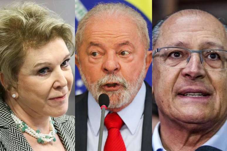 Pensando em ampliar suas bases eleitorais, Lula se aliou com antigos adversários como Marta Suplicy (à esquerda) e Geraldo Alckmin (à direita)