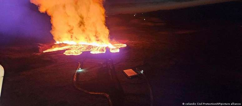 Grindavik, de 4 mil habitantes, teve que ser evacuada às pressas 