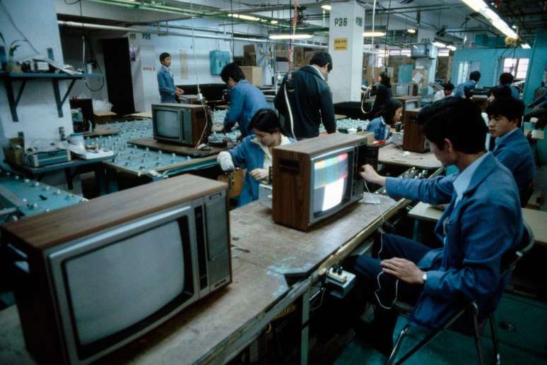Mais de 7 milh&otilde;es de televisores foram produzidos por ano somente na zona especial