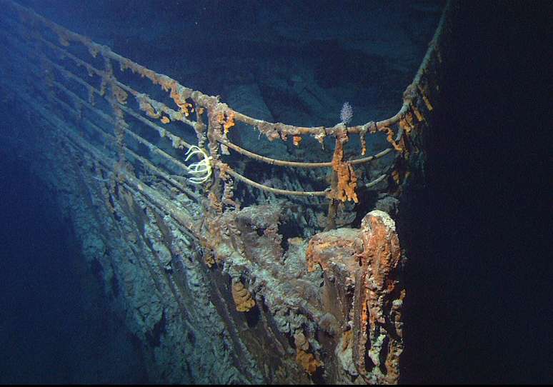 Mais de mil corpos das vítimas do naugrágio do Titanic nunca foram encontrados (Imagem: NOAA/Institute for Exploration)
